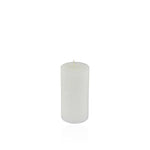 Vela Basic Kool Columna Blanco Rústico 10 cm