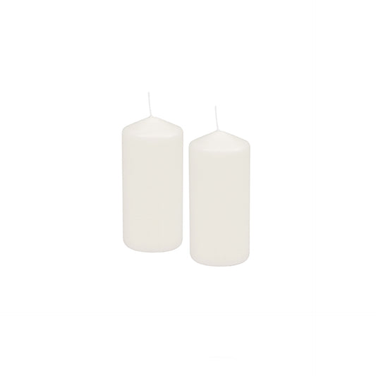 Basic Kool Vela Coluna Rústico Branco 13 cm
