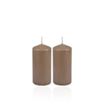 Basic Kool Conjunto 2 Velas Coluna Essentiel Taupe 10 cm