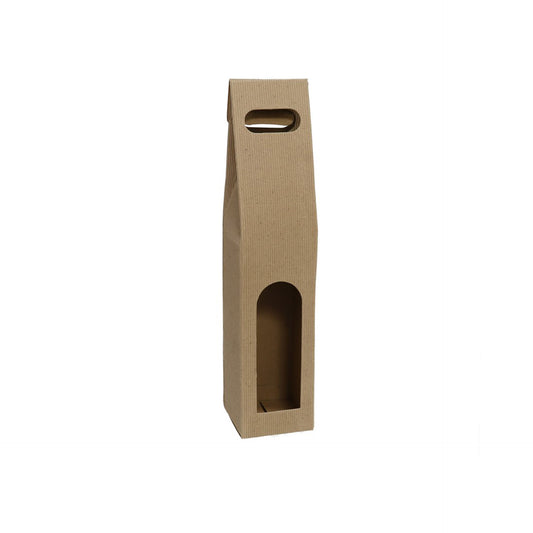 Saco Presente Garrafa com Janela Nature