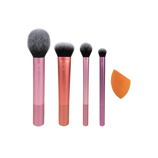 Real Techniques Set de 4 Pincéis + Esponja Everyday Essentials