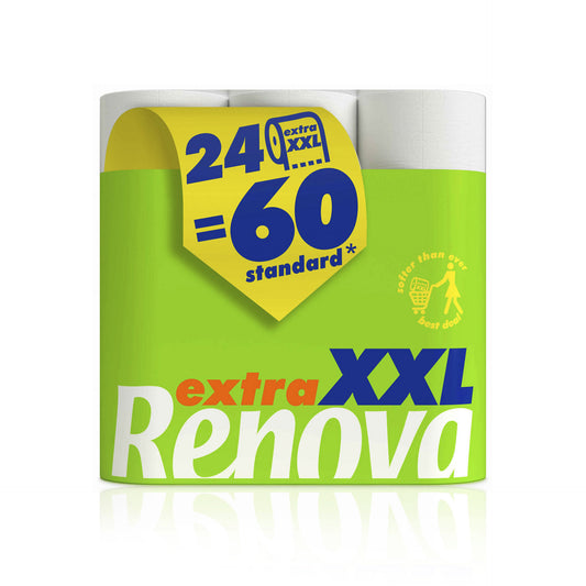 Papel Higiénico Compacto Renova Extra XXL 24=60 rollos