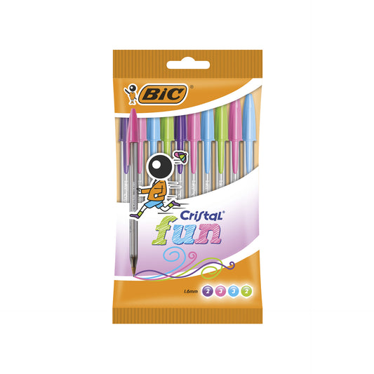 Bic Cristal Blister de 10 Canetas Esferográficas Fashion 8 + 2 multicolor