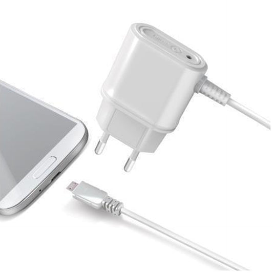 Cargador MicroUSB Celly Blanco
