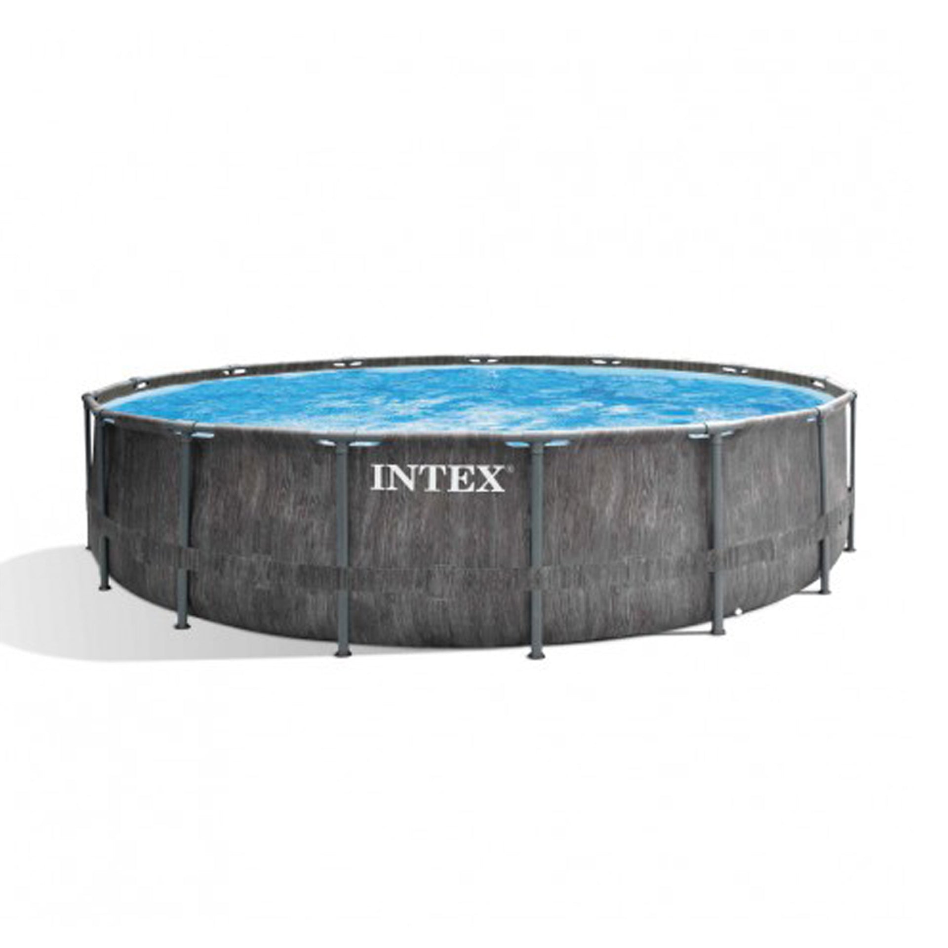 Intex Piscina Desmontável Prism Frame Greywood Premium 457 x 122 cm - 16805 L