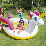 Piscina Hinchable Unicornio Intex con Pulverizador 193 x 272 x 104 cm - 151 Litros