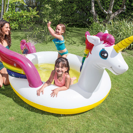 Intex Piscina Insuflável Unicórnio com Pulverizador 193 x 272 x 104 cm - 151 Litros