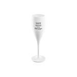 Koziol Flute 100 ml Branco Cheers Save Water Drink Champagne