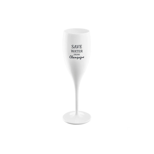 Koziol Flute 100 ml Branco Cheers Save Water Drink Champagne