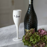 Koziol Flute 100 ml Branco Cheers Love