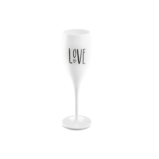 Koziol Flute 100 ml Branco Cheers Love