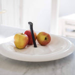 Plato con forma de manzana Koziol Blanco