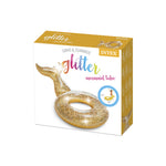 Intex Bóia Cauda de Sereia Glitter Dourado 147 x 107 x 79 cm