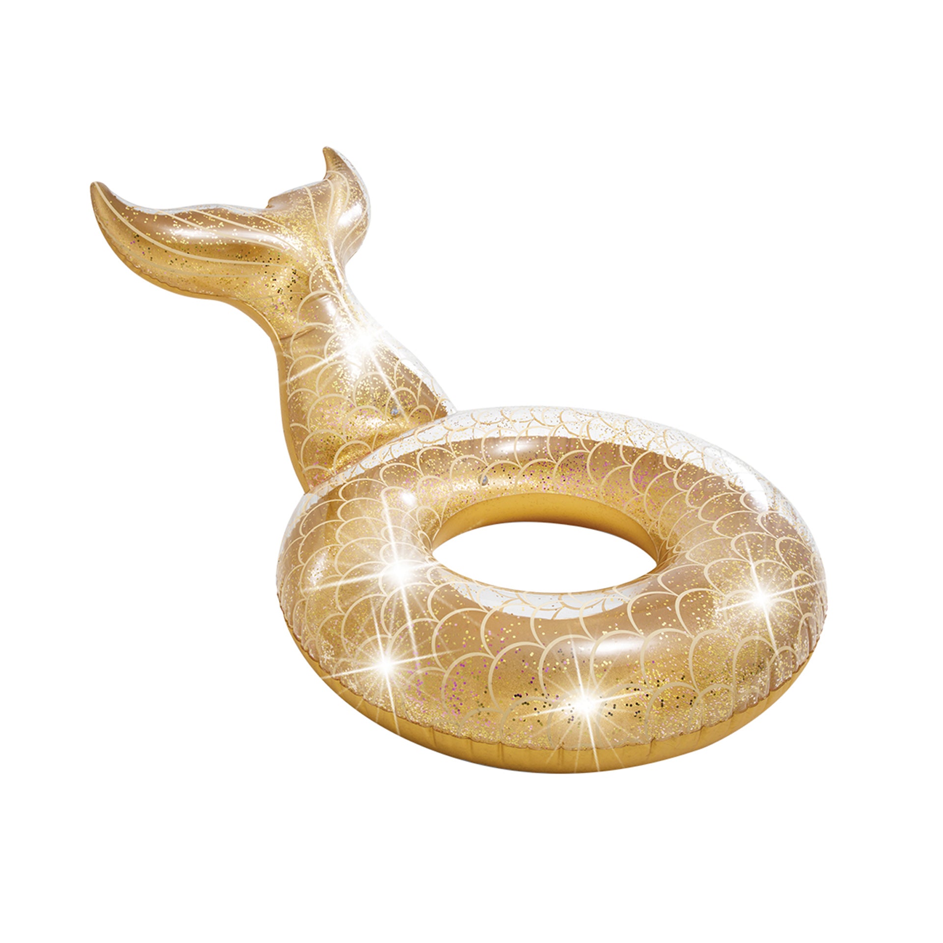 Boya cola de sirena Intex Gold Glitter 147 x 107 x 79 cm