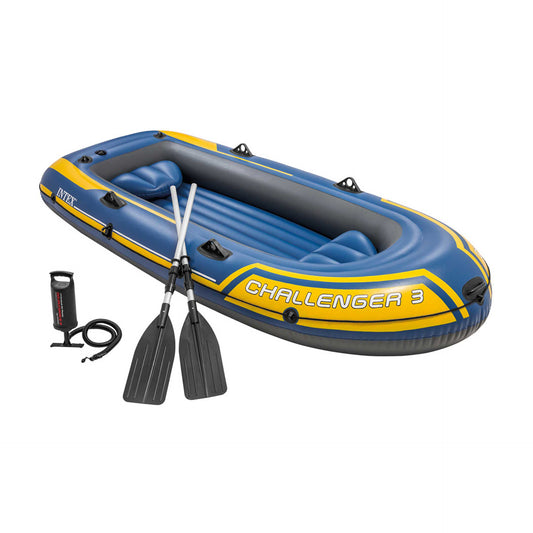 Intex Barco Insuflável Challenger 3 + 2 Remos Alumínio 295 x 137 x 43 cm
