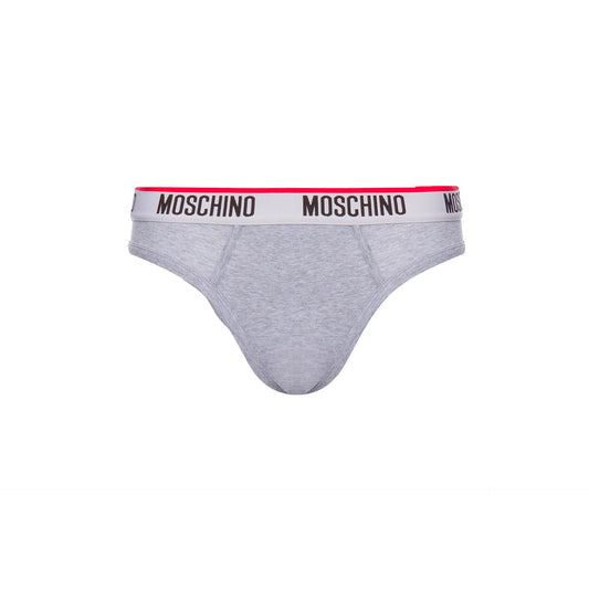 Moschino Cueca Algodão Cinza