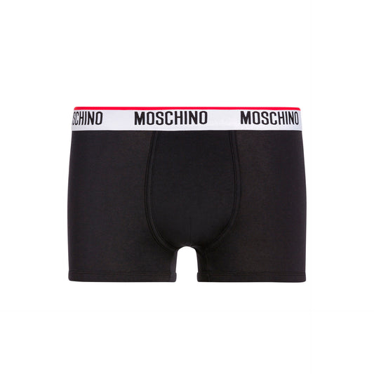 Moschino Boxer Algodão Preto