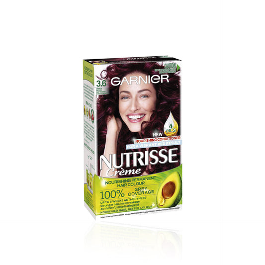 Garnier Nutrisse Coloração Permanente Castanho Escuro Avermelhado 3.6