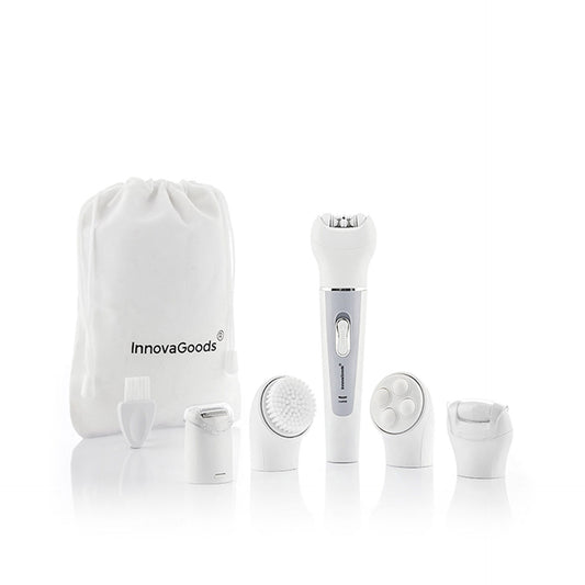 InnovaGoods Conjunto Depiladora e Cuidado da Pele 5 em 1 Wellness Beauté — embalagem