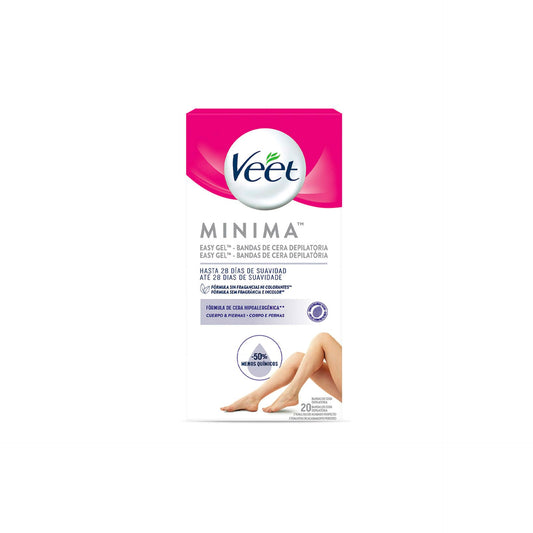 Veet Mínima Bandas Cera Fria Corpo e Pernas 20 un