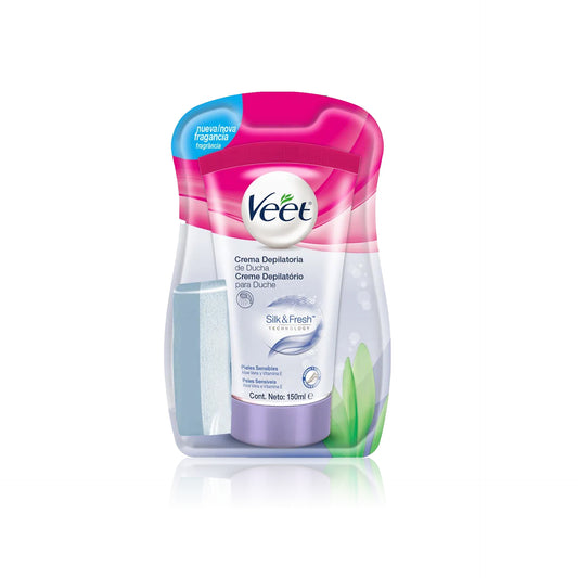 Veet Creme Depilatório Duche Peles Sensíveis 150 ml