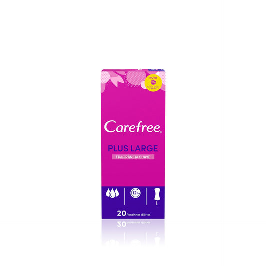 Carefree Plus Large Pensos Diários Fragrância Suave L 20 un