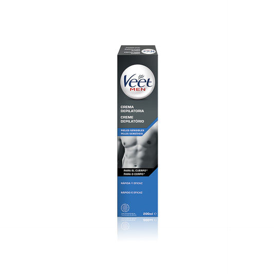 Veet Men Creme Depilatório Peles Sensíveis 200 ml