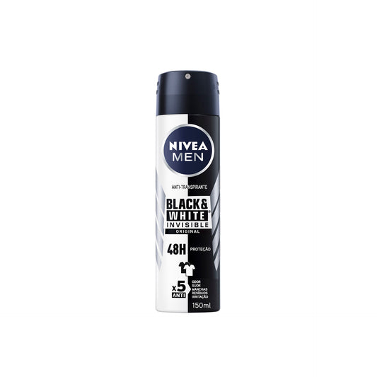 Nivea Men Invisible for Black & White Desodorizante Spray Original 150 ml