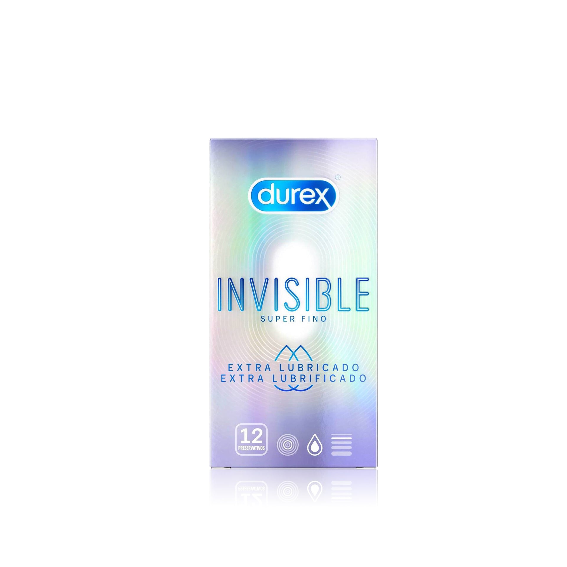 Durex Preservativos Invisible Extra Lubricado 12ud