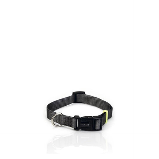 Beeztees Collar de perro de nailon gris oscuro L