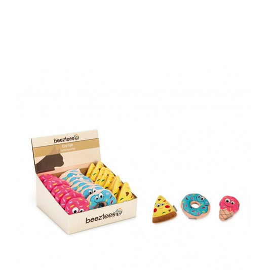 Beeztees Brinquedo para Gato/Cão Pizza/Donut/Gelado