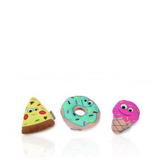 Beeztees Brinquedo para Gato/Cão Pizza/Donut/Gelado