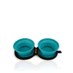 Beeztees Comedouro para Cão de Viagem Silicone Verde 2 x 720 ml