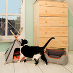 Beeztees Cama para Gato Valina Cinza 48 x 37 x 16 cm