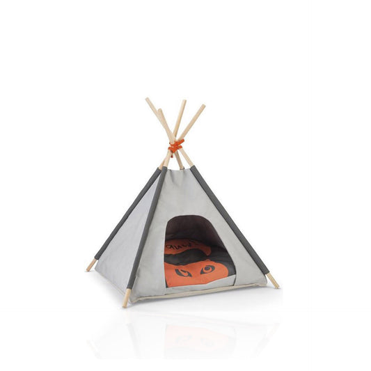 Beeztees Tenda Tipi para Gato Mohaki Cinza 50 x 50 x 80 cm