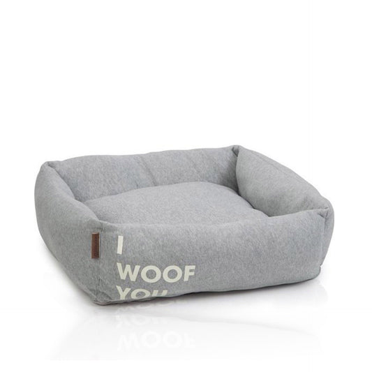 Beeztees Cama para Cão Woof You Cinza 65 x 60 x 20 cm