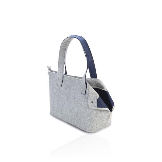 Beeztees Transportín para Perros Zazu Gris/Azul 40 x 20 x 28 cm