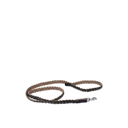 Correa de cuero trenzado negro Love Story