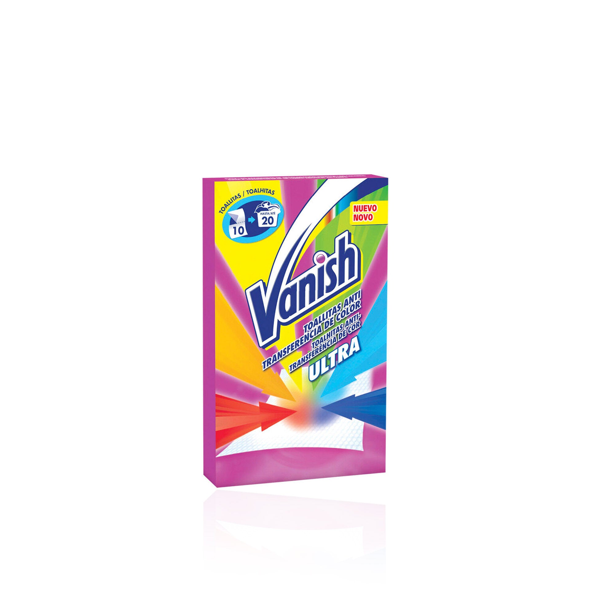 Vanish Anti Color Transfer Toallitas Ultra 10 un