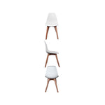 Cadeira Escandinava Infantil Branca 35 x 37 x 57,5 cm