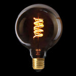 Lâmpada Led Espiral G125 E27 125 Lumens Âmbar 2W=40W