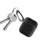 Caja para AirPods 4 Accesorios con Mosquetón Negro