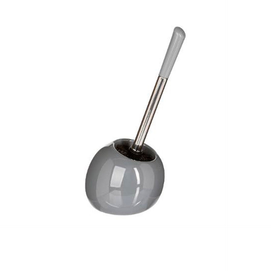 Escova Piaçaba com Suporte Cerâmico Cinza