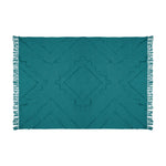 Colcha Cama com Franjas Azul