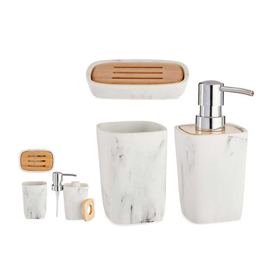 HKH Conjunto WC Branco com Bambu