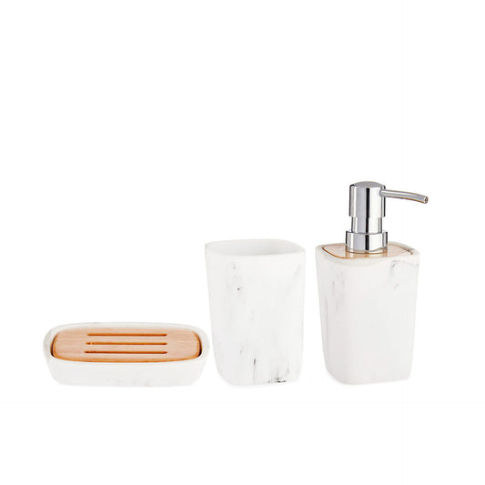 HKH Conjunto WC Branco com Bambu