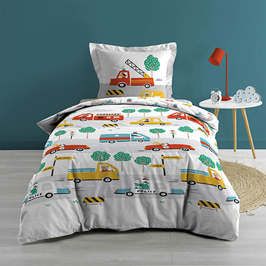 HKH Jogo de Cama 2 Peças Estampado Carros