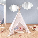 Tenda Tipi Branca/Rosa