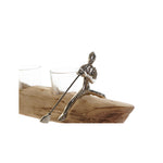 HKH Porta Velas Decorativo Canoa Natural