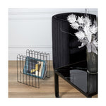 HKH Porta-Revistas Metal Preto